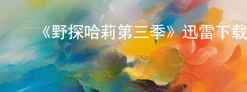 ﻿陈道松发布﻿《野探哈莉第三季》迅雷下载/在线观看-犯罪历史-美剧天堂